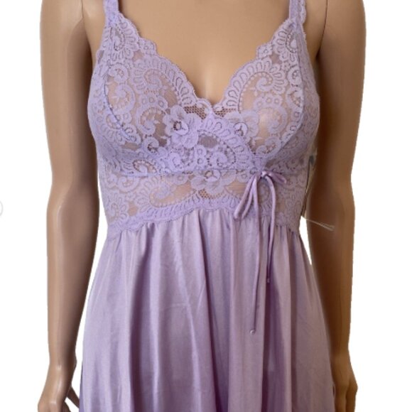 NWT OLGA Lavender Vintage Nightgown 92680 Medium - Picture 3 of 5